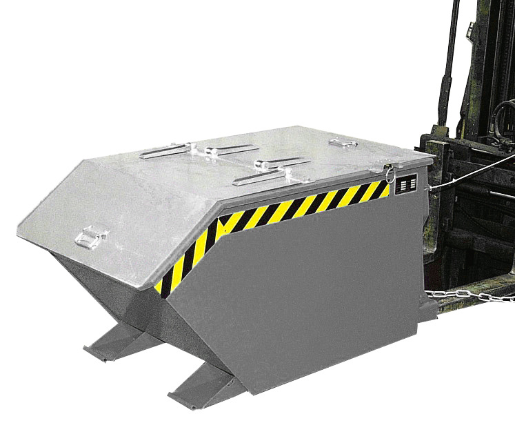 Kiepcontainer GU 500, gelakt, Muisgrijs