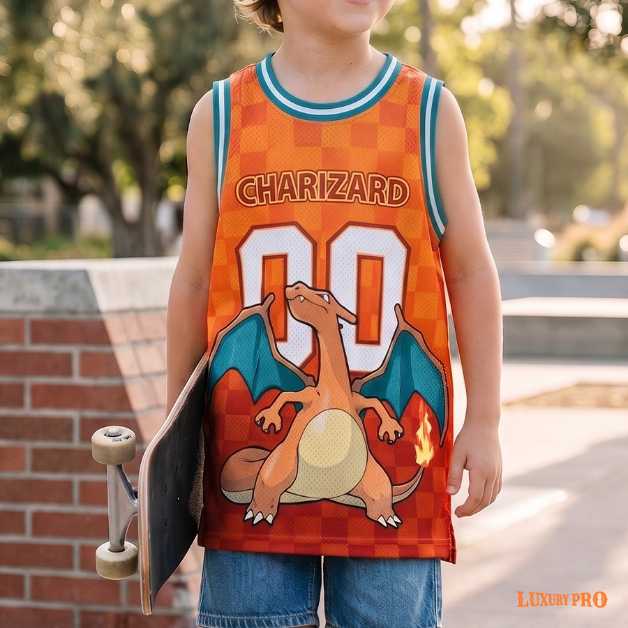 AOP NGA round neck children's vest