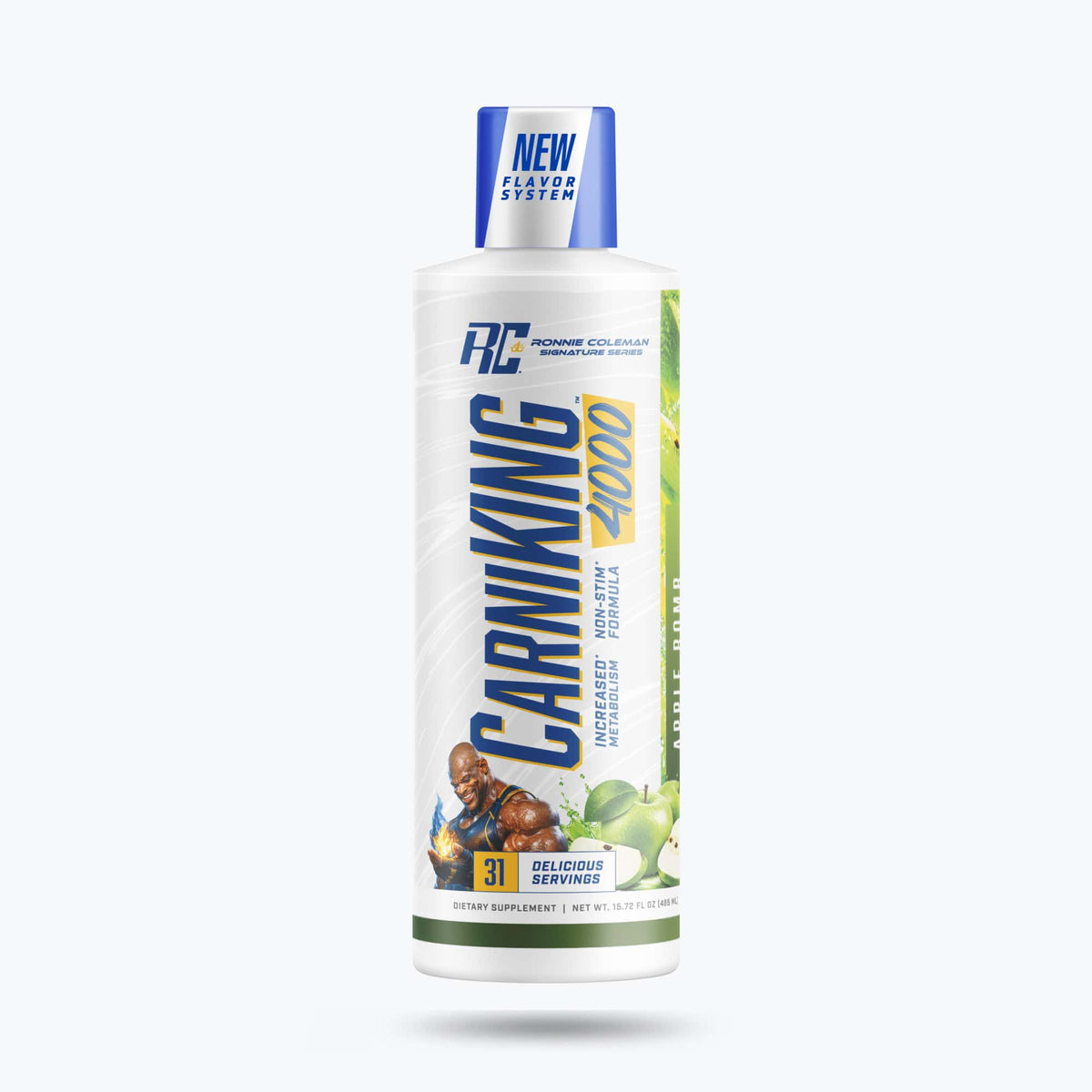 Ronnie Coleman CarniKING 4000 — Apple Bomb, 16 fl oz (473 ml)