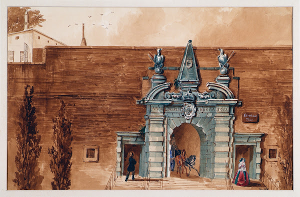 Das Alte KäRntnertor In Wien Von AußEn 1858