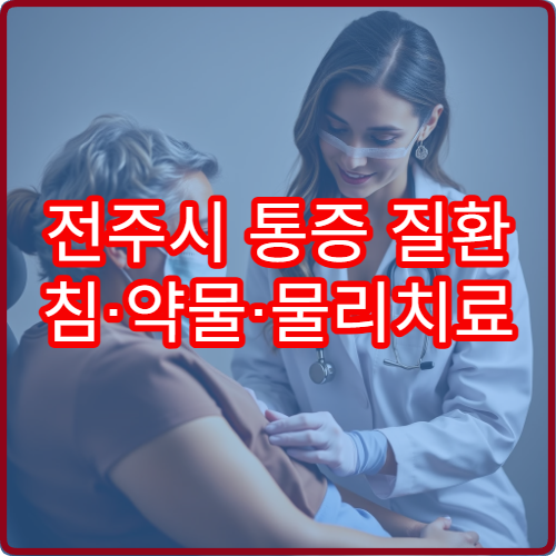 전주시 통증 질환 침·약물·물리치료 통합 진료 병원 안내