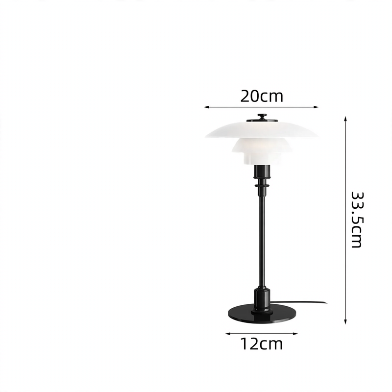 Glass table lamp TL-0126 with touch switch