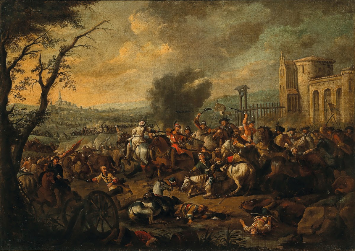 A cavalry skirmish between Christians and Turks