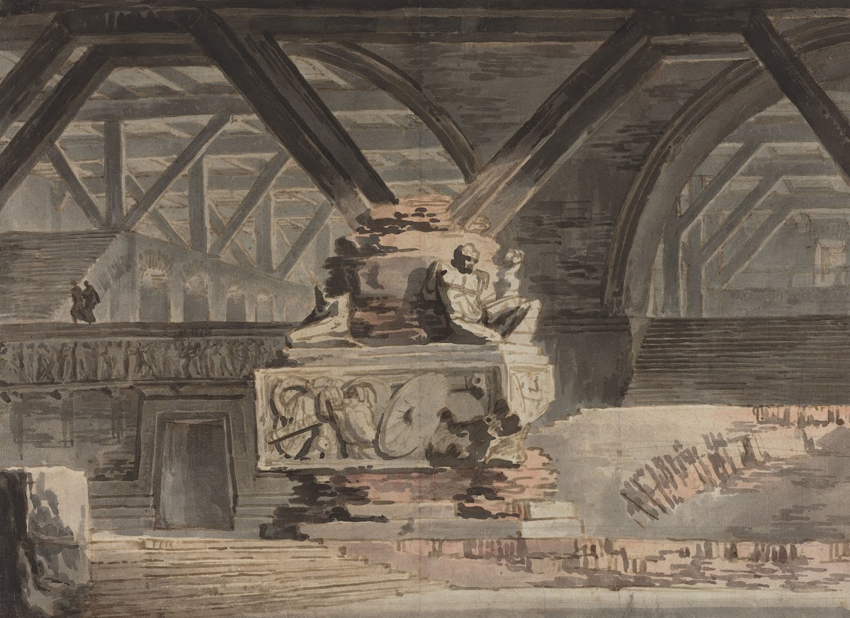 Stage Design  A Sepulchral Vault c 1820