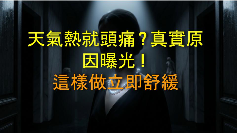 天氣熱就頭痛？真實原因曝光！這樣做立即舒緩