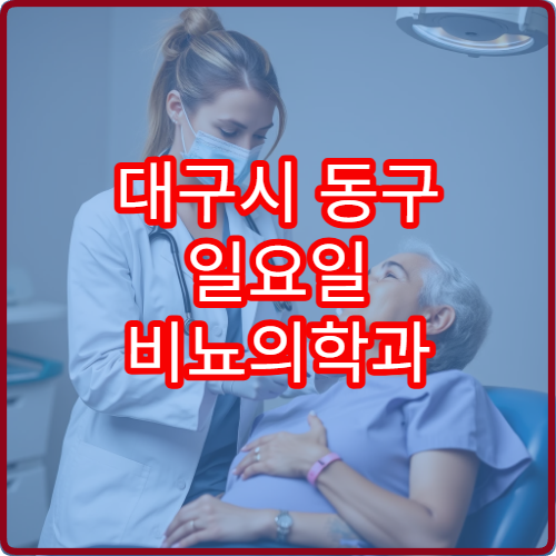 대구시 동구 일요일 비뇨의학과 진료 가능한 병원 리스트 최신 정보