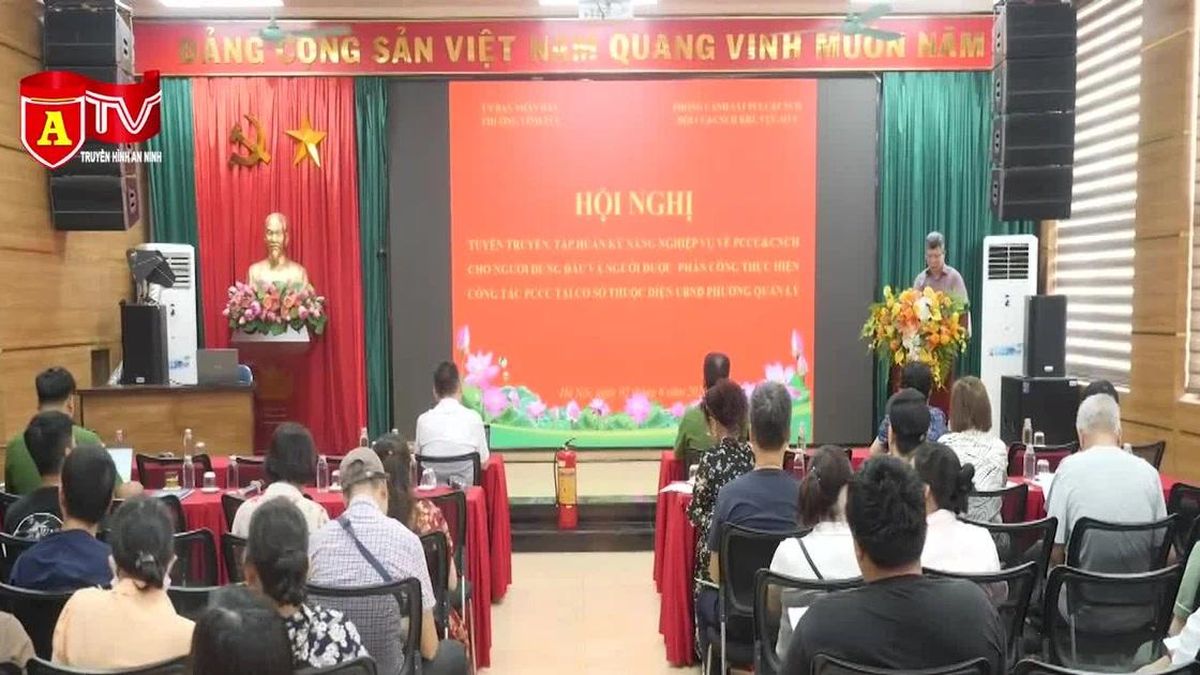 Nâng cao kỹ năng PCCC cho người đứng đầu các cơ sở trên địa bàn phường Vĩnh Tuy - Chuyên trang An Ninh Thủ Đô - Báo Công an nhân dân