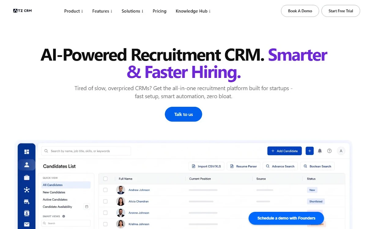 Captura de ATZ CRM