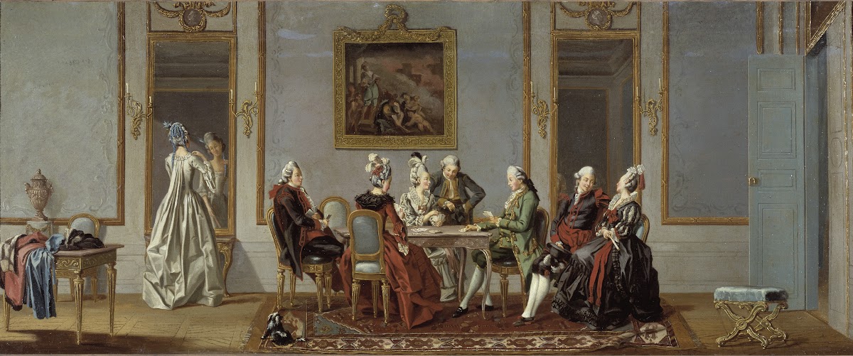 Gustavian Style Interior with Cardplayers 1779