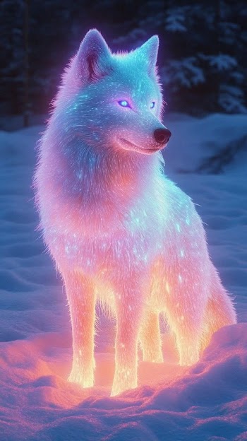 Glowing Wolf Picture