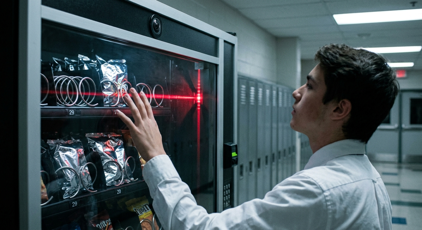 Your Kid's Face Unlocks the Vending Machine. A Stranger's Rules Decide What They Eat.