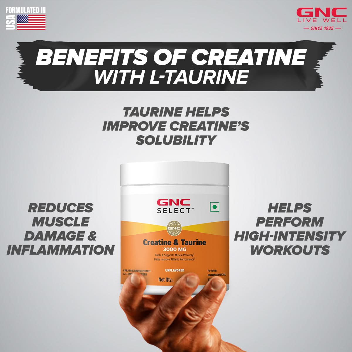 GNC Select Creatine & Taurine