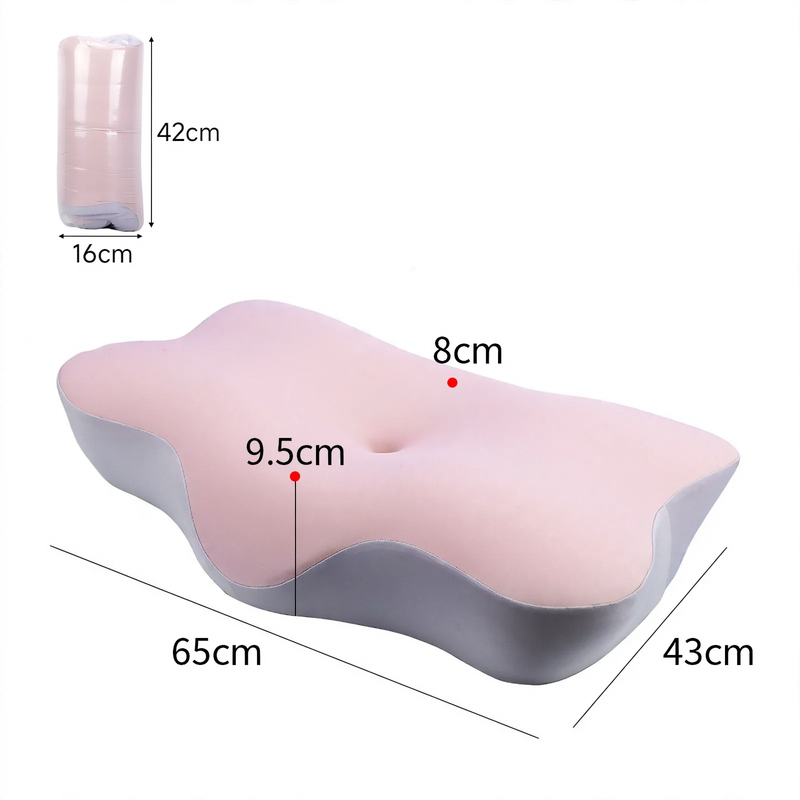 Ergonomic Memory Foam Neck Support Pillow