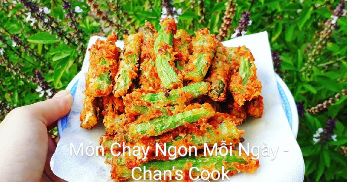 Đậu bắp xóc bột chiên giòn chay