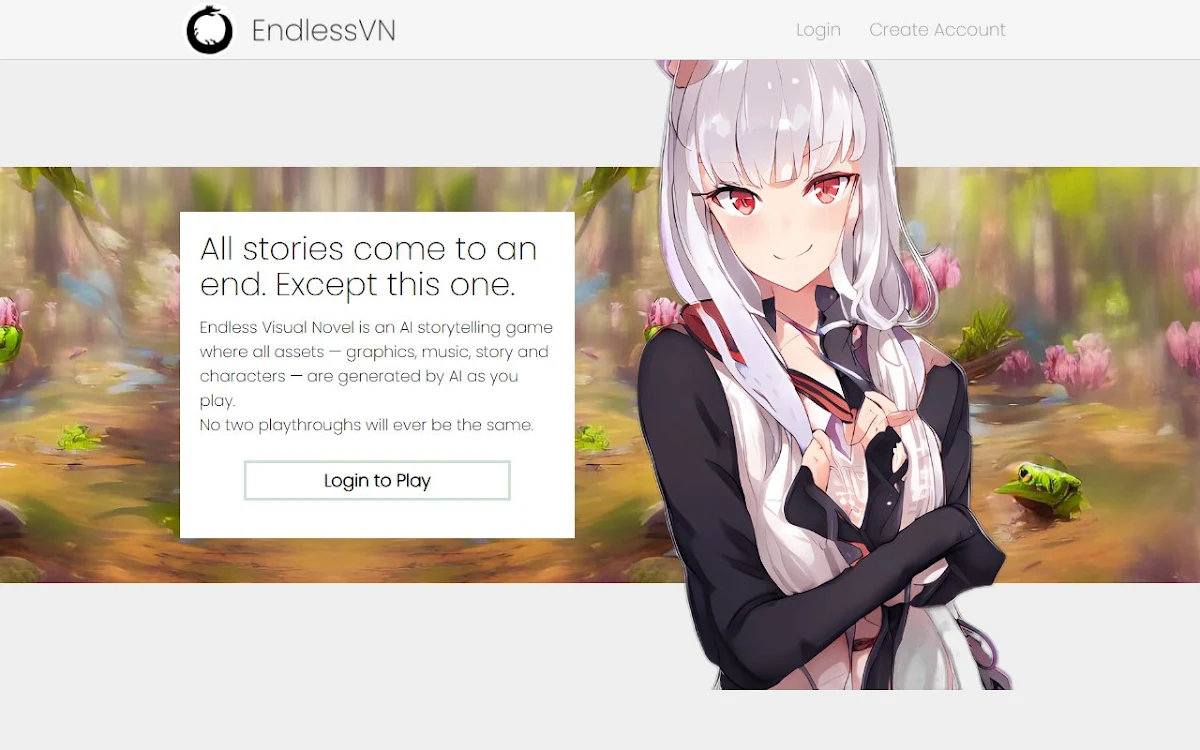 Captura de Endless Visual Novel