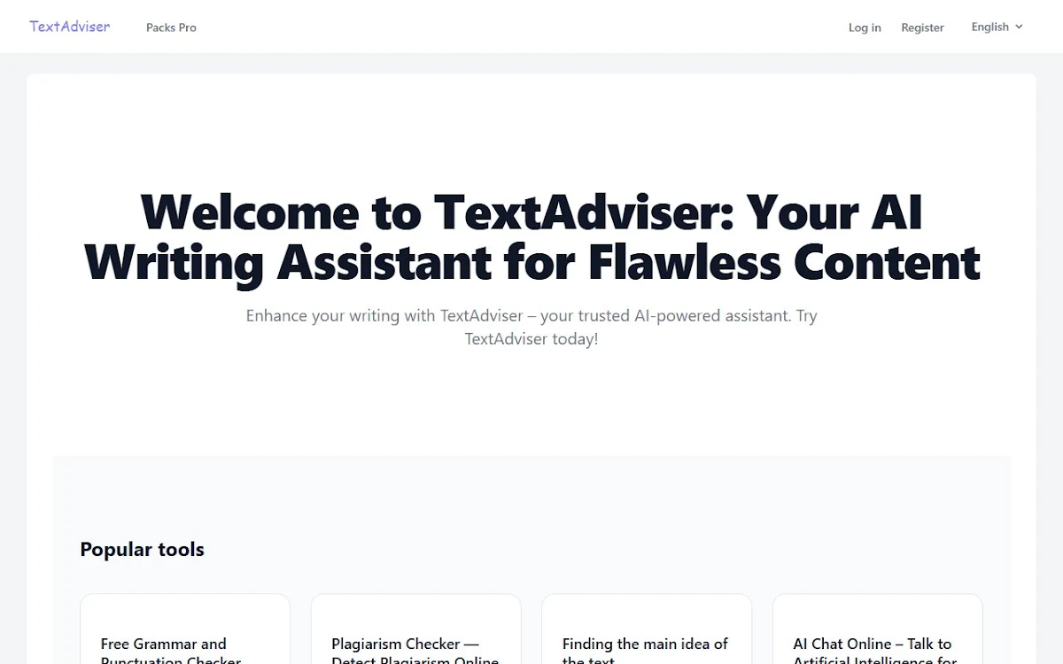 Captura de textadviser.com
