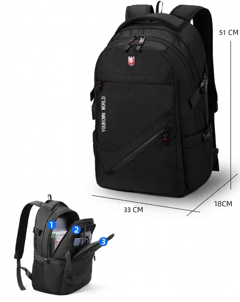 Backpack with laptop compartment, 15 inches
