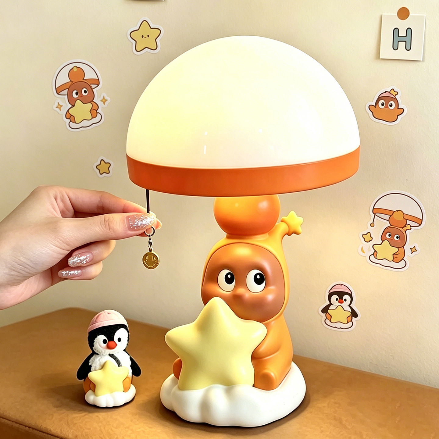 Cute star-character jellyfish light with color change