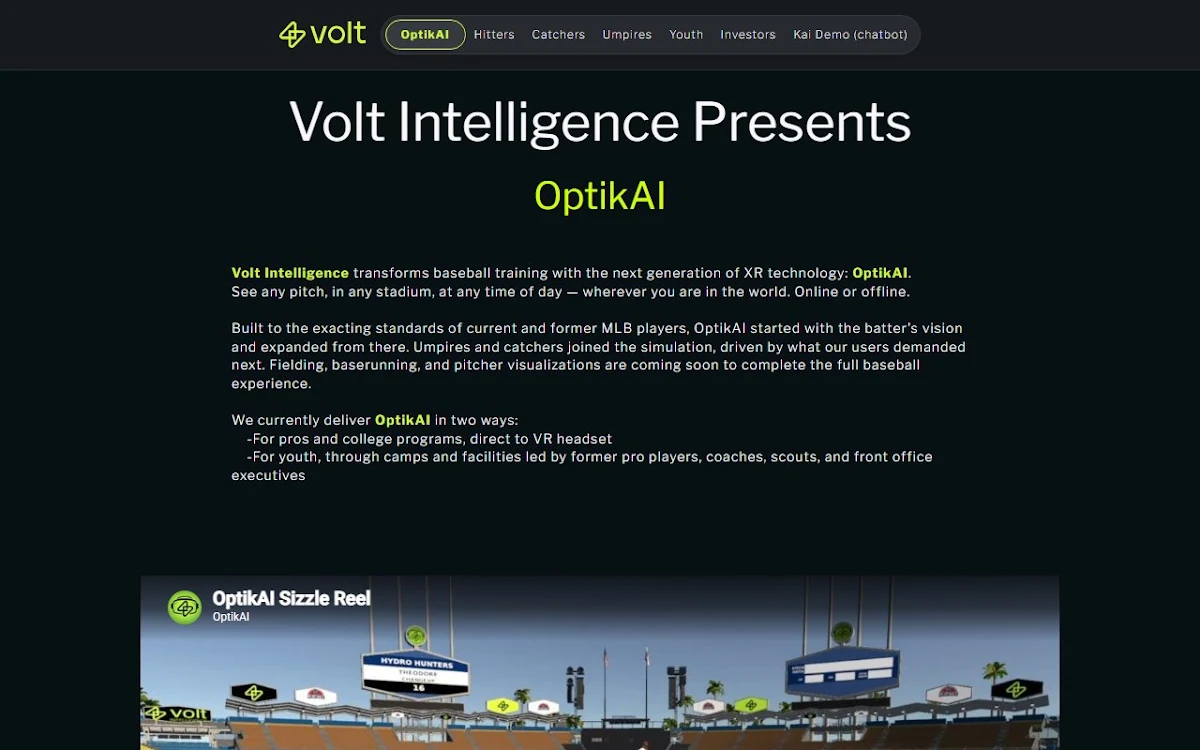 Captura de Volt Intelligence