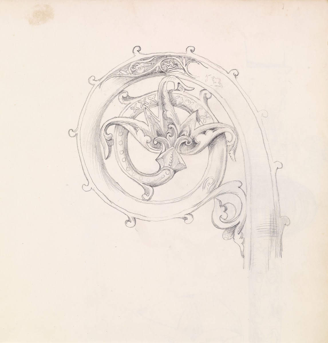 Sketchbook  Study for Head of Crozier