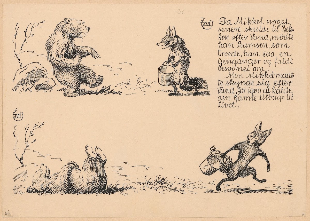Bamsefar og Mikkel Ræv Pl11 1921