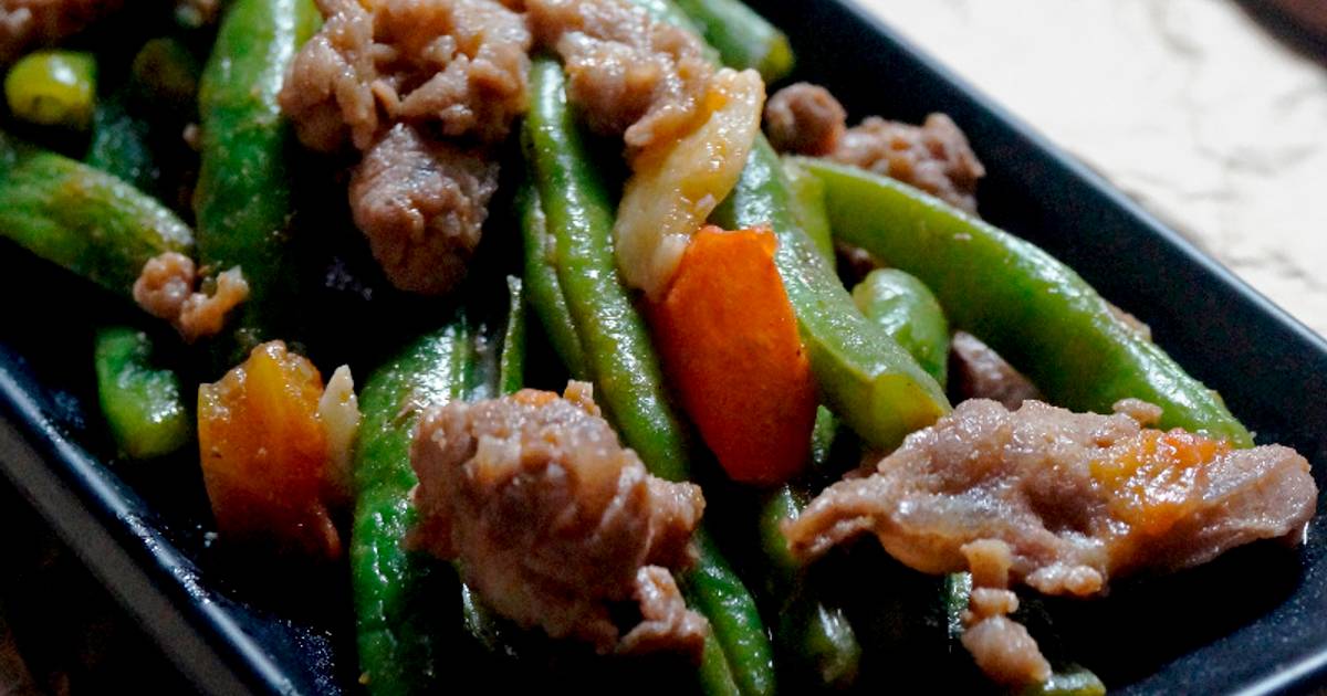 Đậu quả xào thịt bò