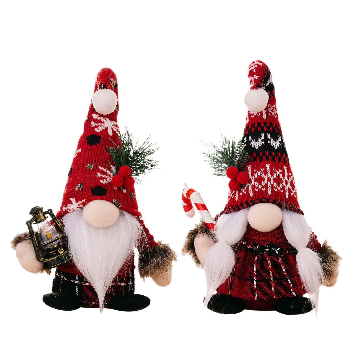 Wichtelfigur mit Accessoires, Stoff und Polyester