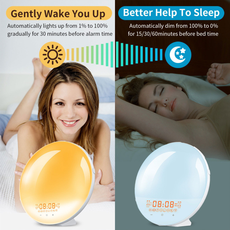 Smart WiFi Daylight Alarm Clock Lamp with App Control