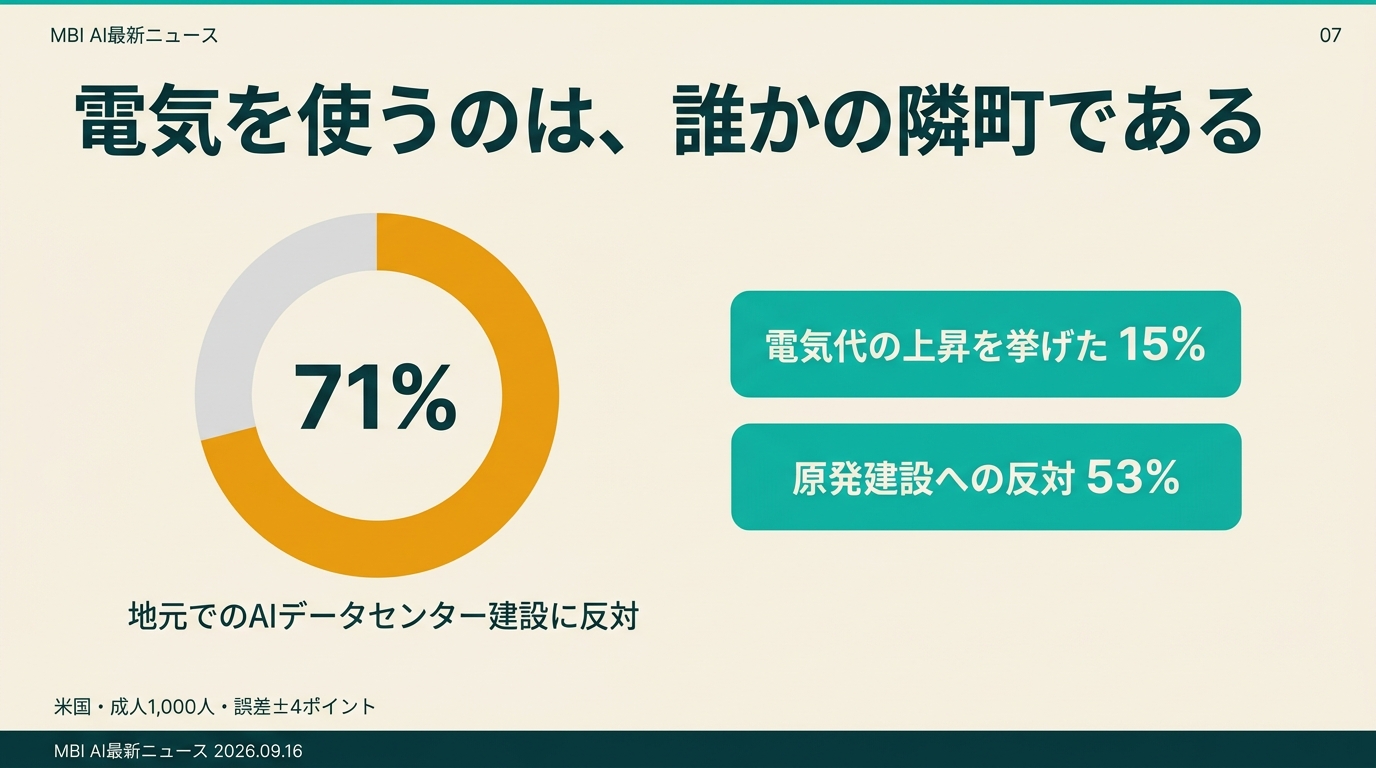電気を使うのは誰かの隣町である