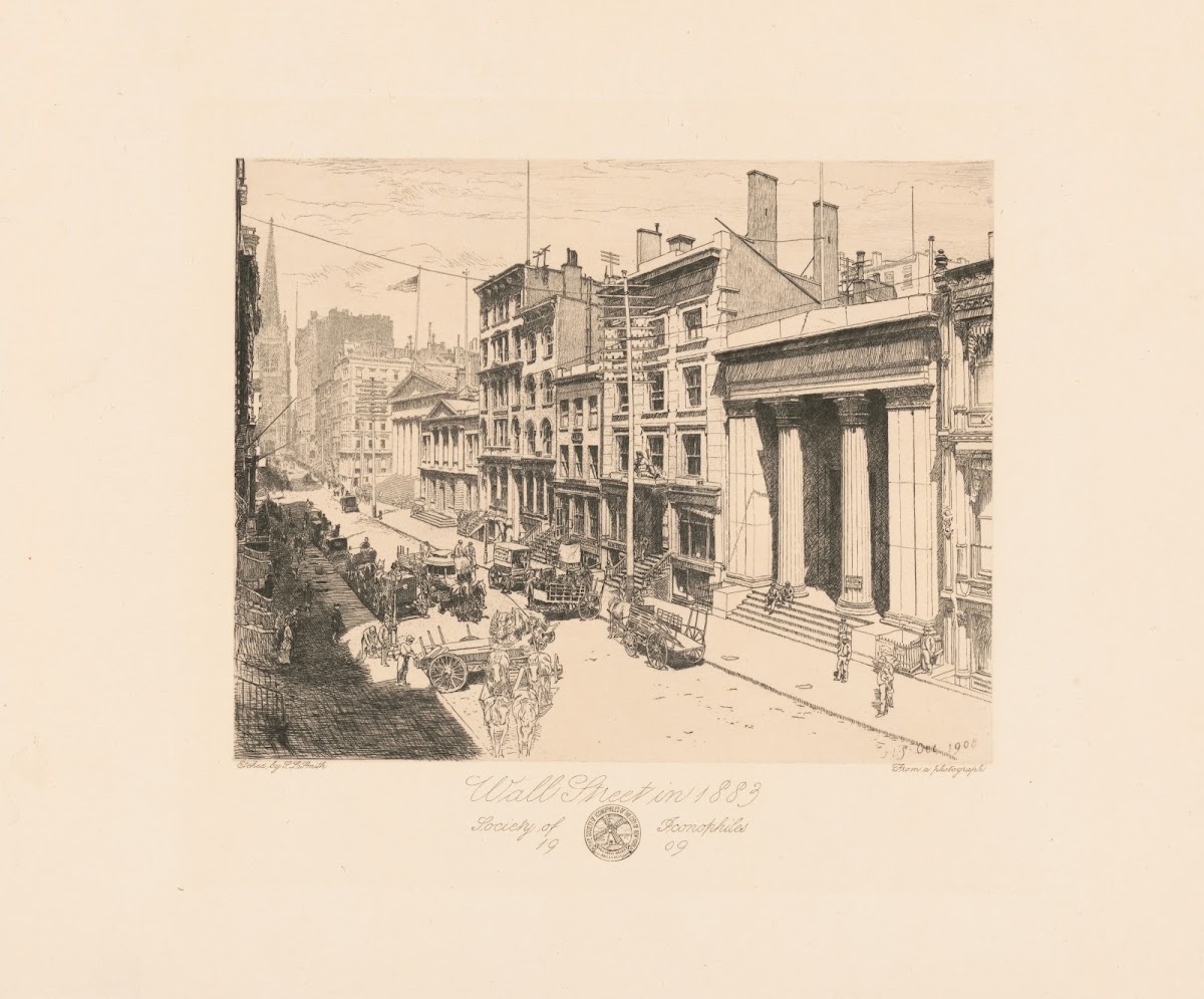 Wall Street in 1883 1908