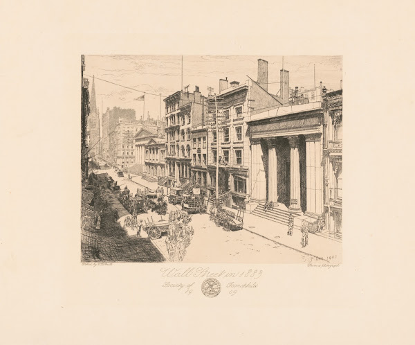 Wall Street in 1883 1908