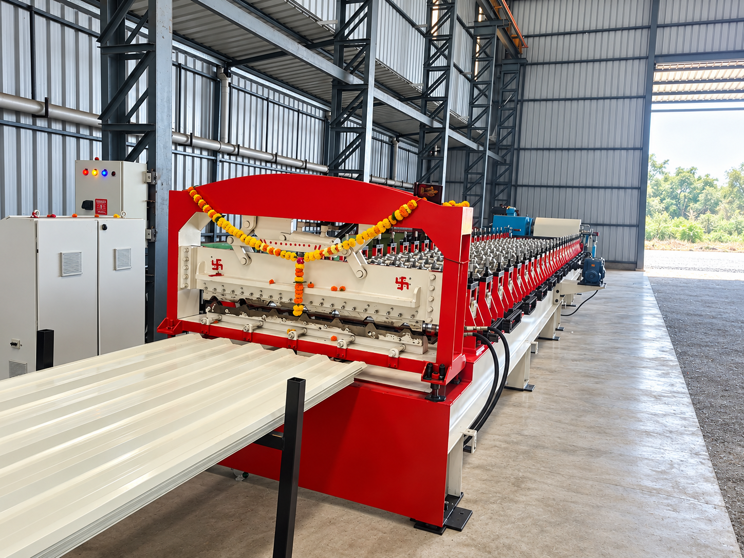 Trapezoidal Profile Machine manufactured by Gagan Engineering Works Khopoli Maharashtra India