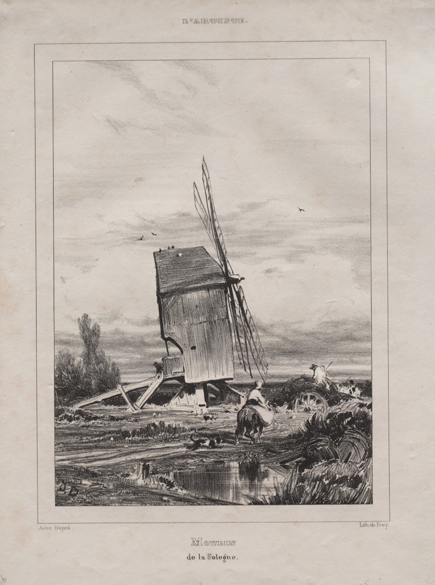 Mill in the Sologne France 1835