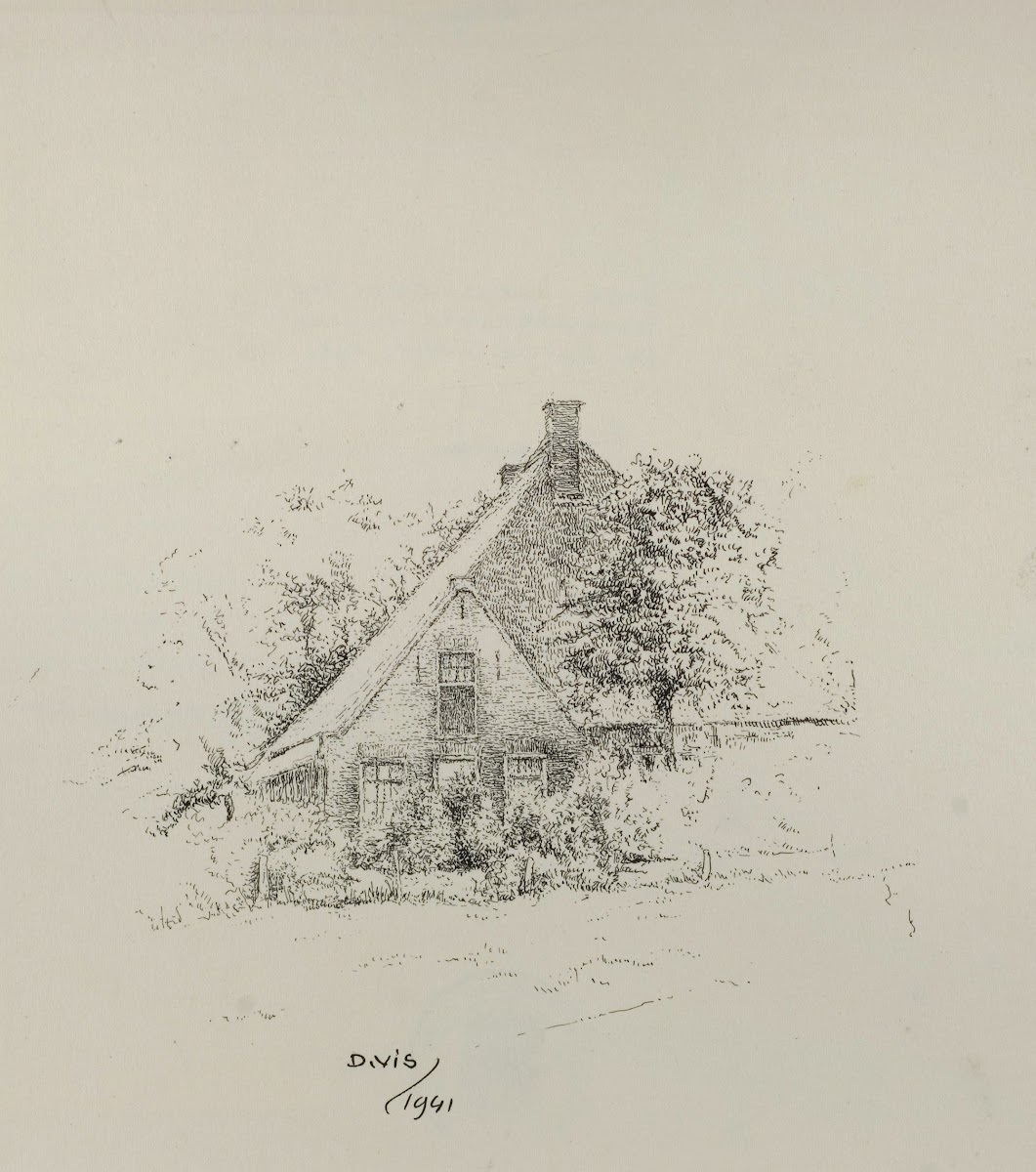 Baakmeerdijk te Bergen oude boerderij 1941