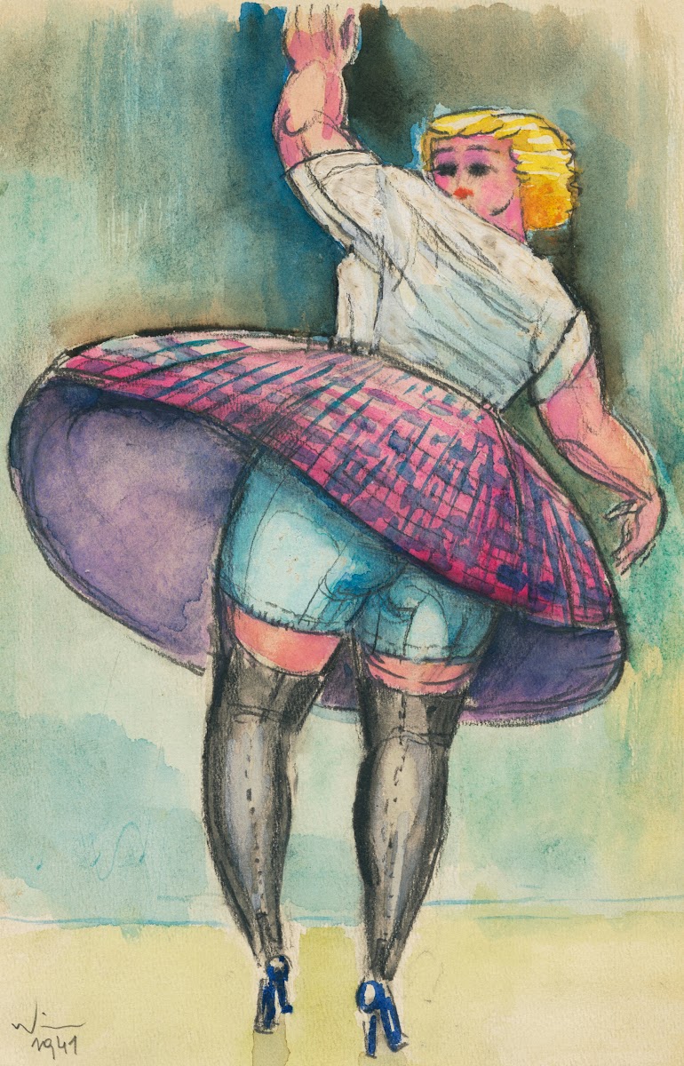 Ohne Titel tanzende Frau 1941
