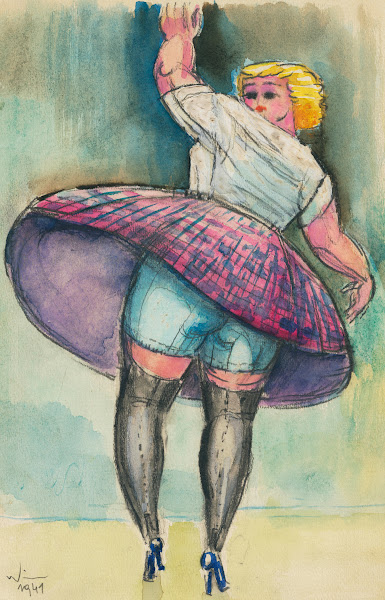 Ohne Titel tanzende Frau 1941