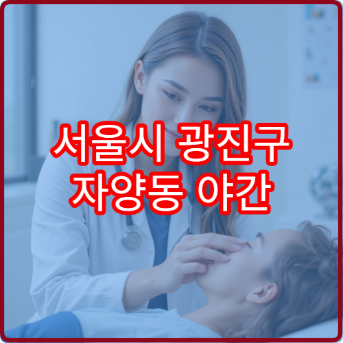 서울시 광진구 자양동 야간 이비인후과 병원 안내 밤에 여는 이비인후과