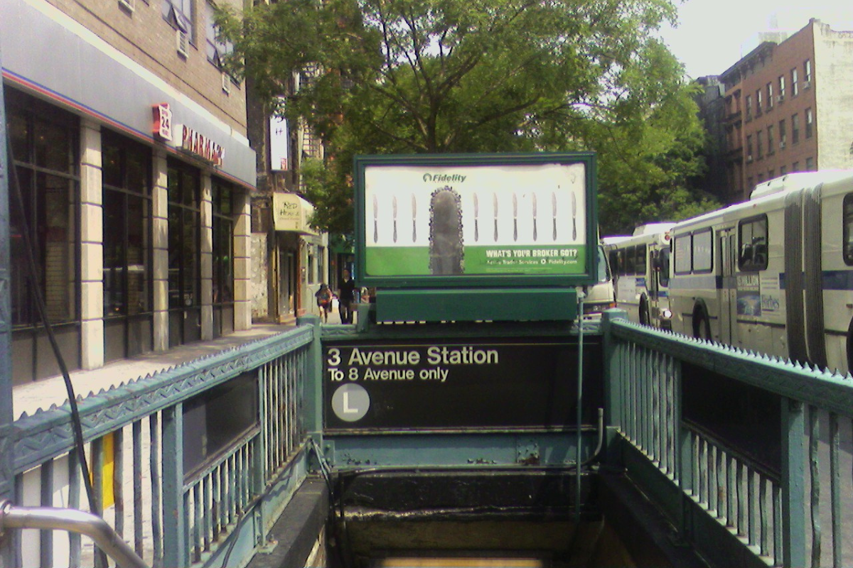 A New York City subway station platform