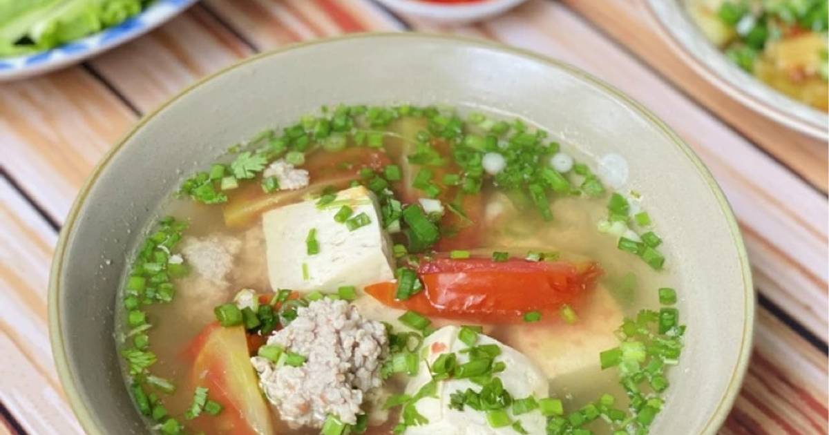 Canh Đậu Hũ Thịt Bằm