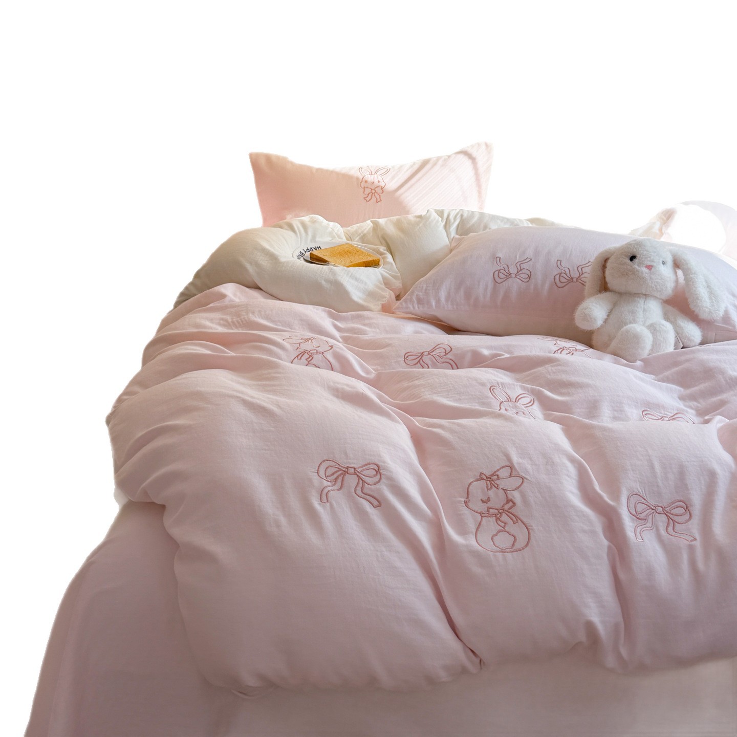 Super soft cotton muslin bedding set, double-layered
