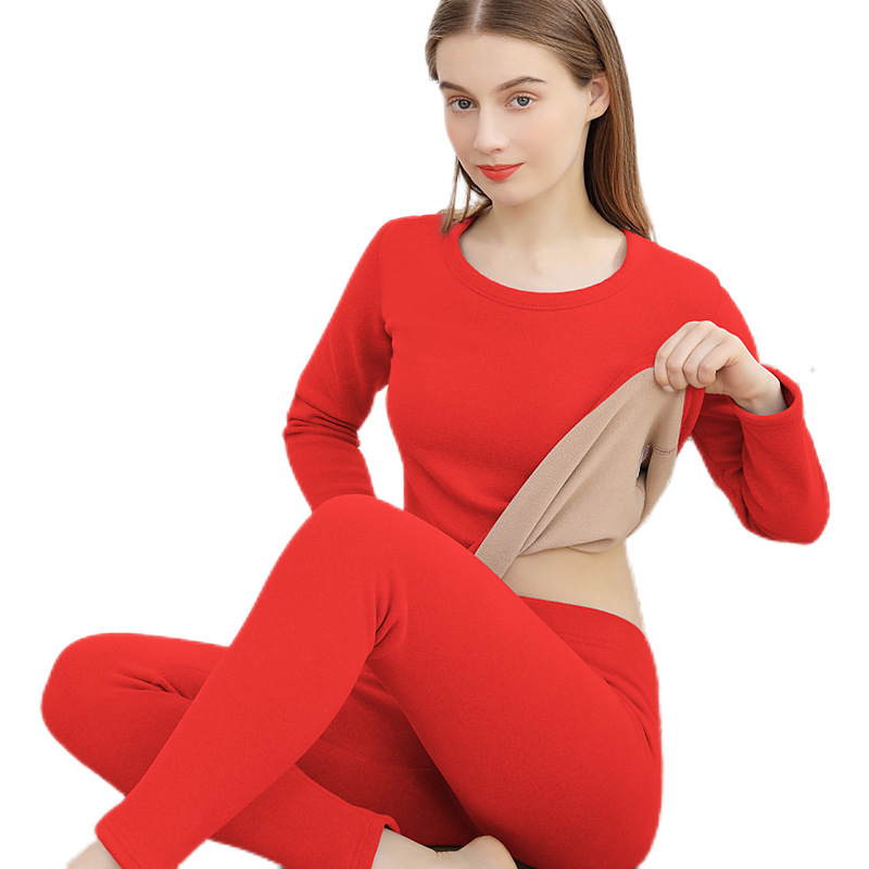 Damen-Thermo-Set, extra dick, mit Lammfleece-Imitat