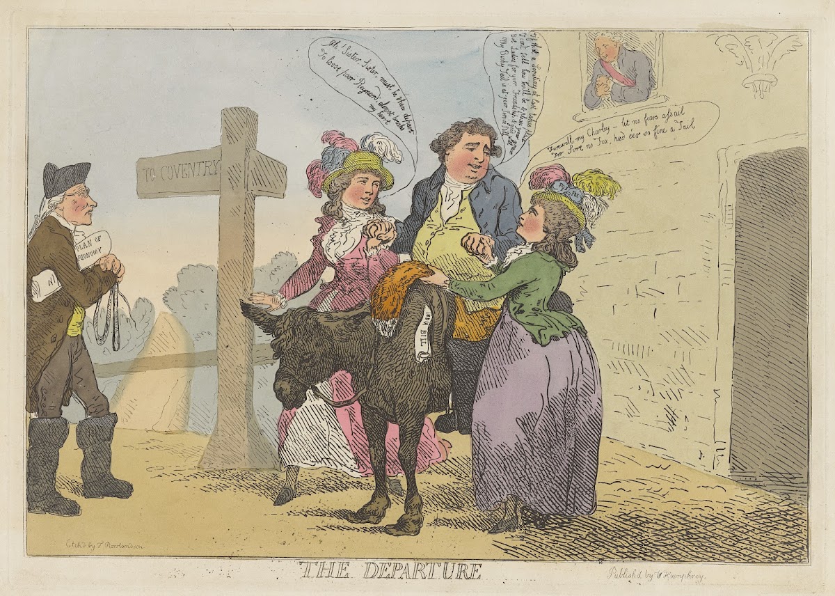 The departure 1784