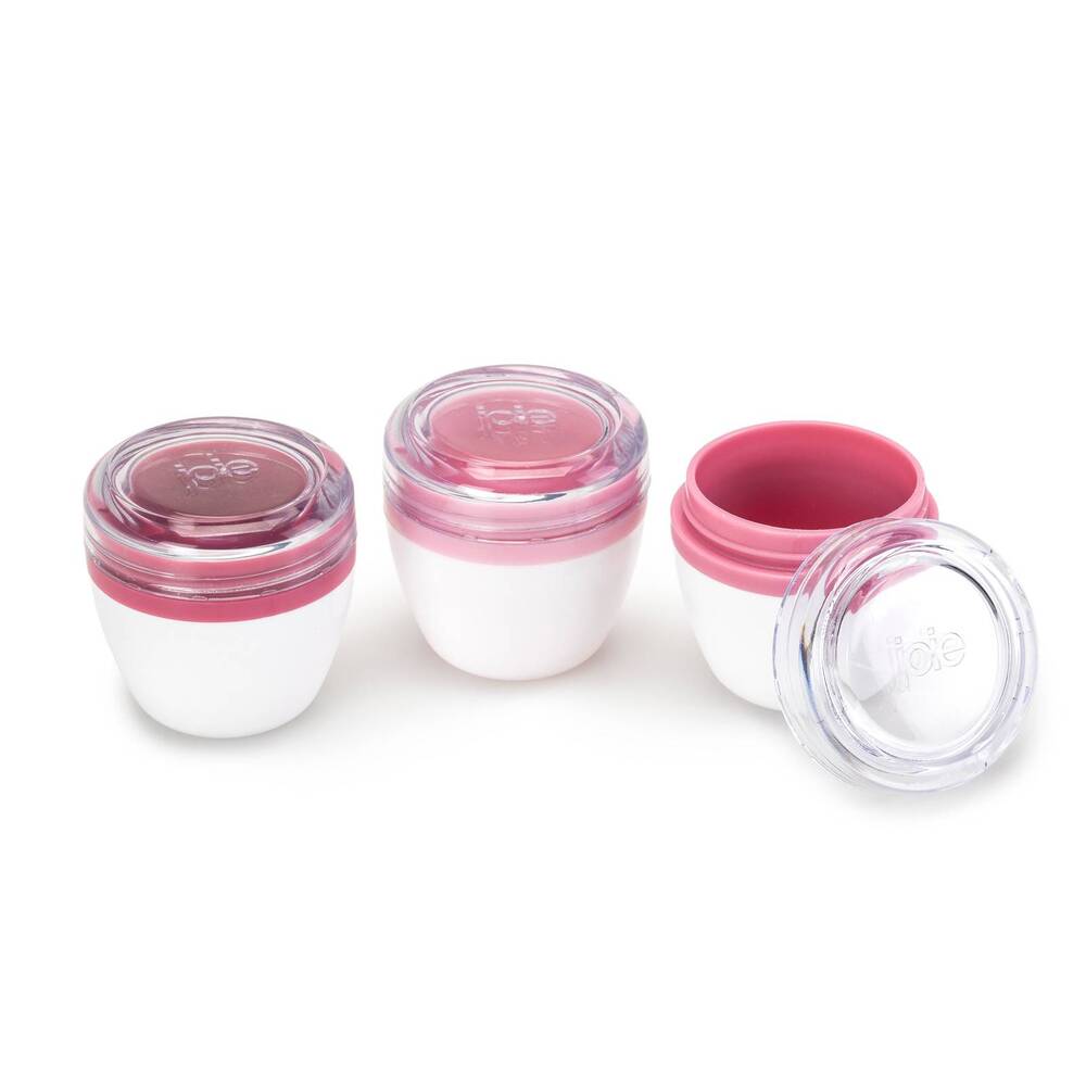 Envases para condimentos Joie™ color rosa, 3 piezas