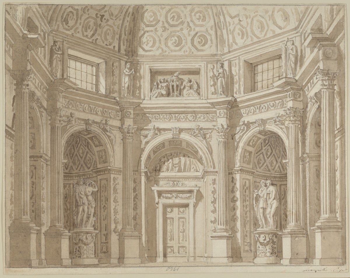 Interior of an Octagonal Room ca 17901830