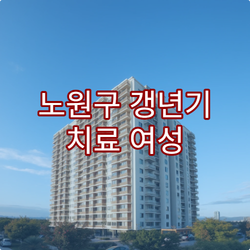 노원구 갱년기 치료 여성 호르몬 상담 가능한 병원 추천