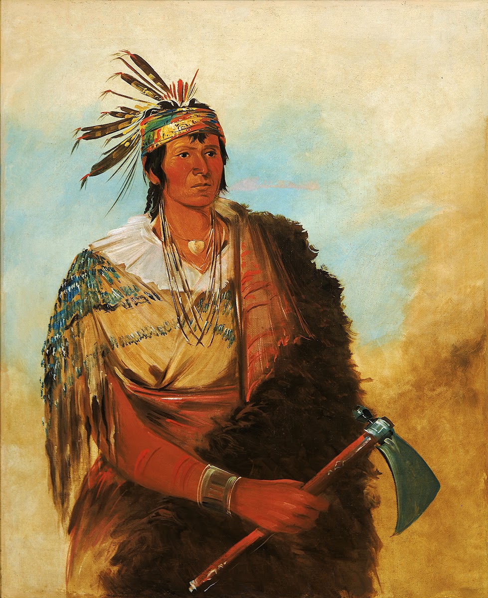 Go To Ków Páh Ah Stands By Himself a Distinguished Brave 1830