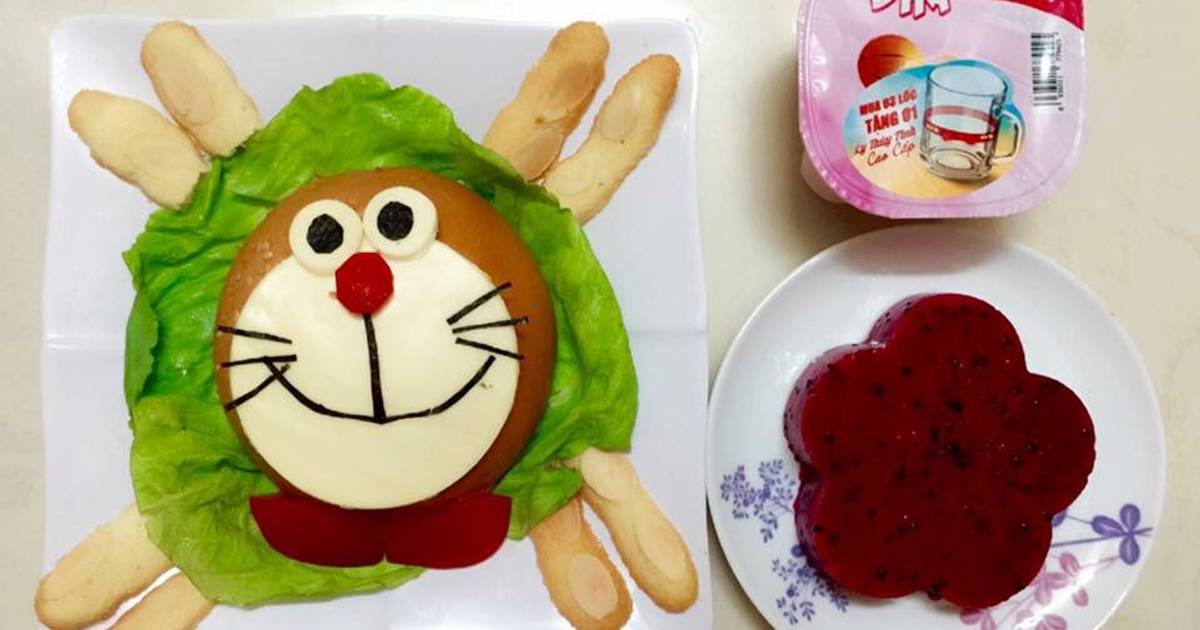 Hamburger Đoremon cho bé iu