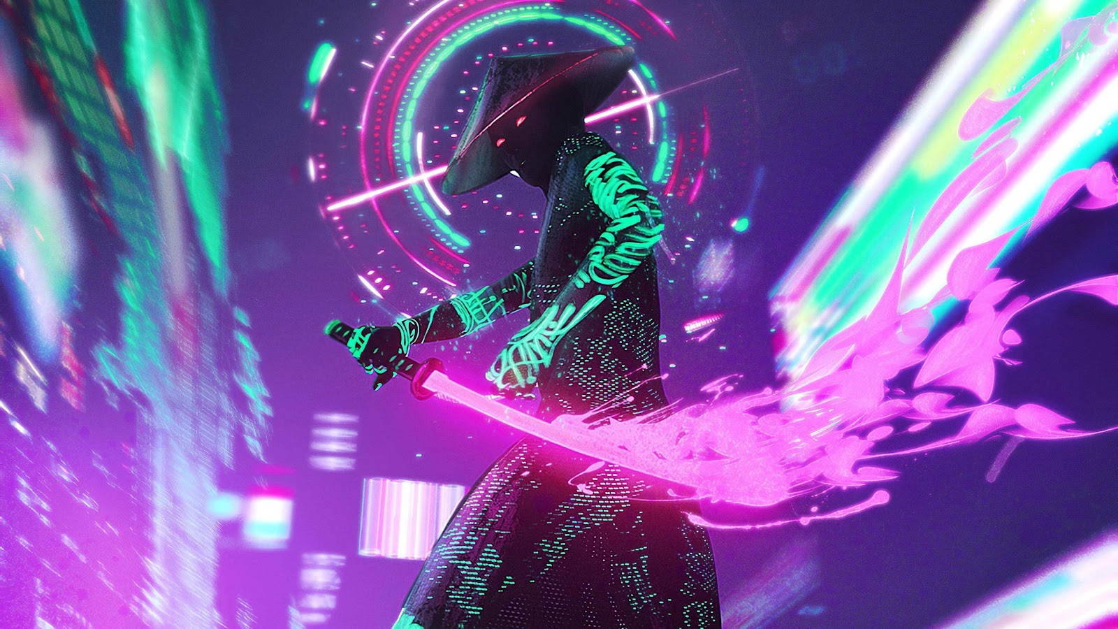Cyberpunk Samurai Wallpaper