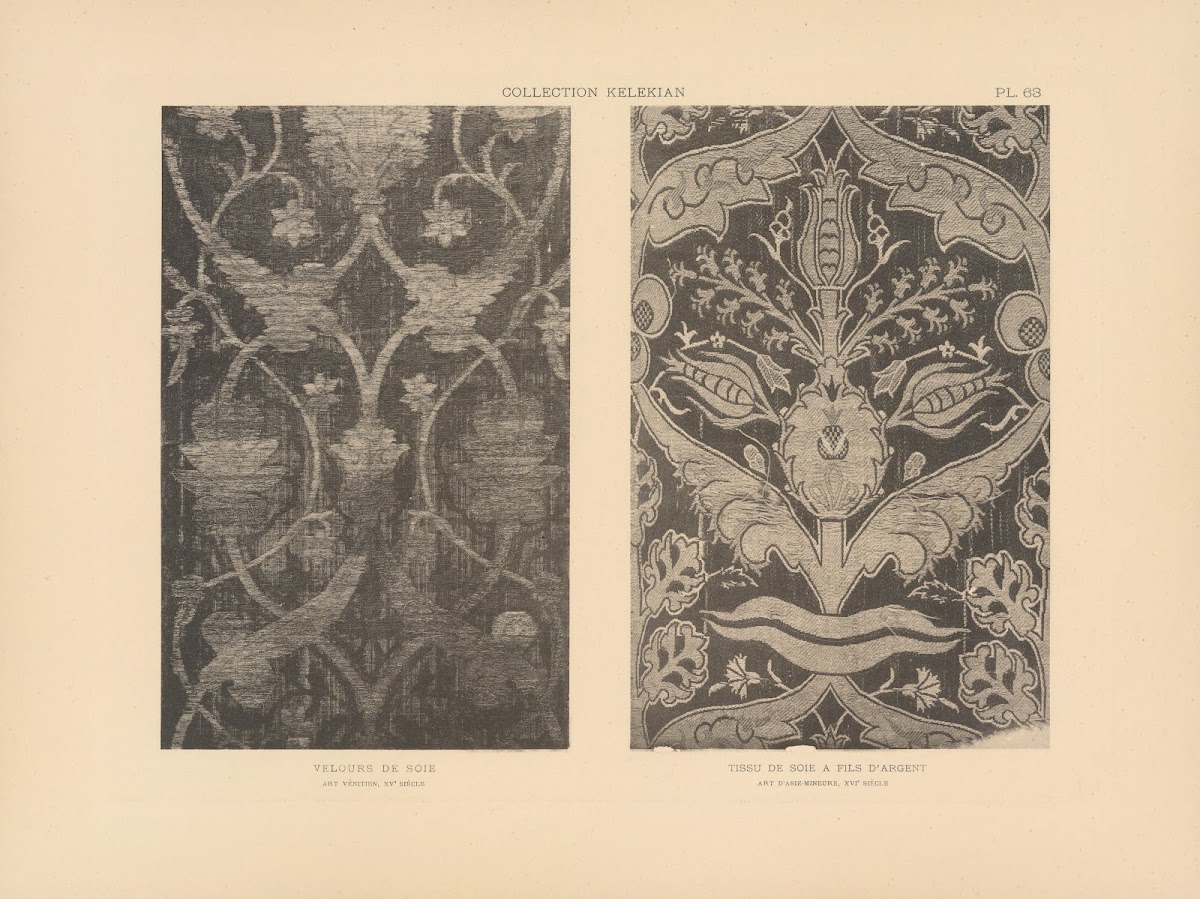 La collection Kelekian Etoffes  tapis dOrient  de Venise Pl063 1900