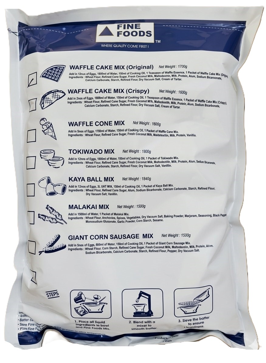 Fine Food Waffle Cake Mix 1.7Kg  (Econo)
